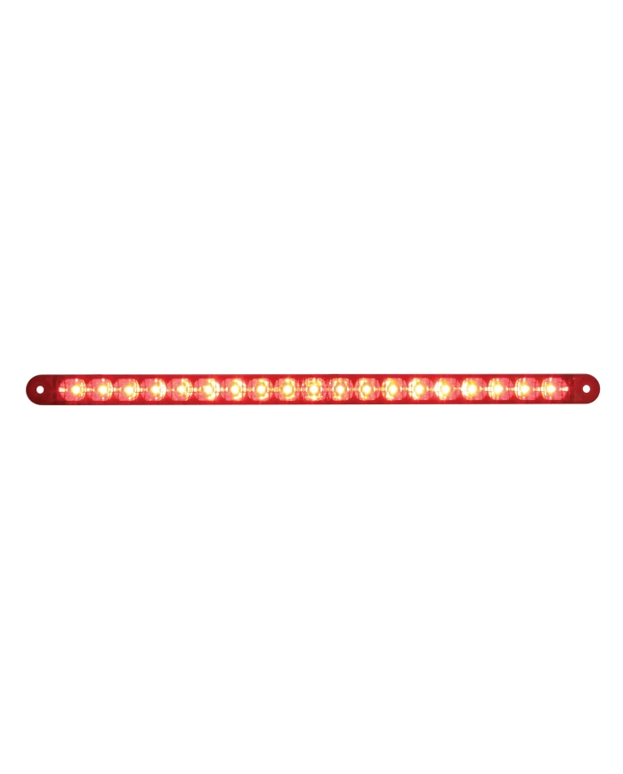 (CARD) 19 LED 12" S/T/T & P/T/C REFLECTOR LIGHT BAR - RED LED / RED LENS (CARD) 19 LED 12" S/T/T & P/T/C REFLECTOR LIGHT BAR - RED LED / RED LENS