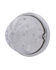 (BULK) 17 AMBER LED DUAL FUNCTION WATERMELON FLUSH MOUNT LIGHT KIT - CLEAR LENS (BULK) 17 AMBER LED DUAL FUNCTION WATERMELON FLUSH MOUNT LIGHT KIT - CLEAR LENS