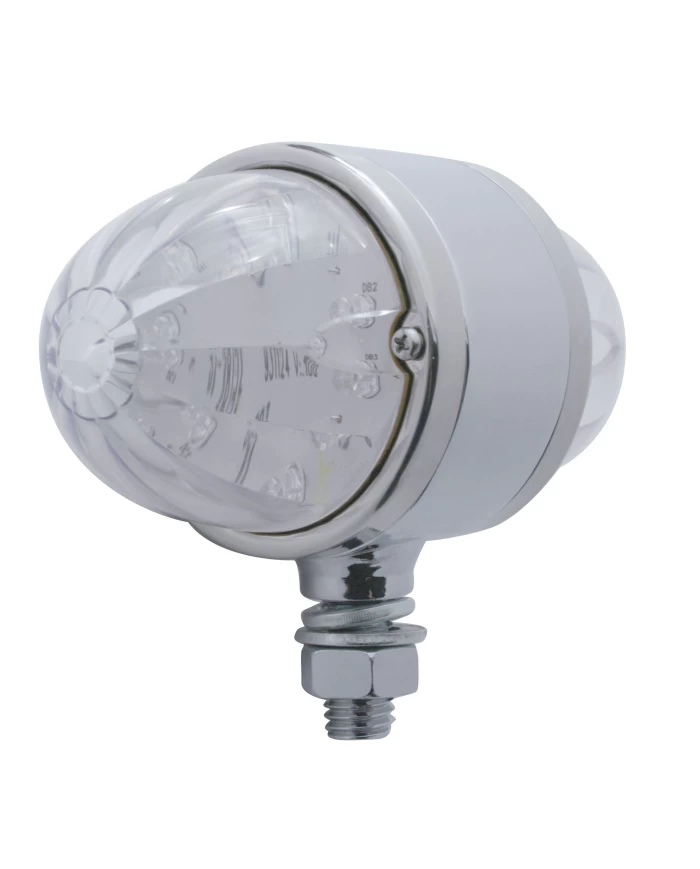 (BOX) 17 LED DOUBLE FACE WATERMELON DUAL FUNCTION AUXILIARY/CAB LIGHT - AMBER/CLEAR & RED/CLEAR (BOX) 17 LED DOUBLE FACE WATERMELON DUAL FUNCTION AUXILIARY/CAB LIGHT - AMBER/CLEAR & RED/CLEAR