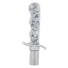 UP23578-Chrome Aluminum Skull Dagger Air Valve Knob