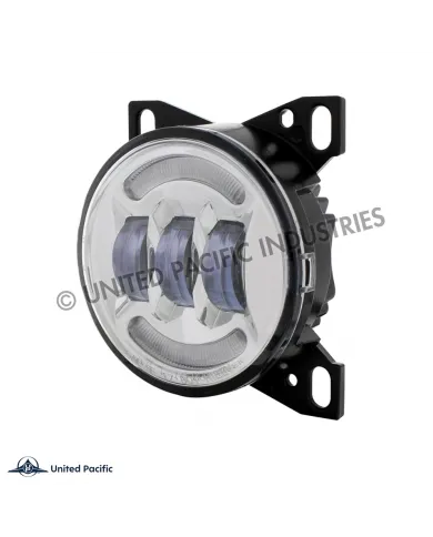 UP36605-18 LED Fog Light With LED Light Bar For Peterbilt 579 (2012-2021) & Kenworth T660 (2007-2017)-Chrome