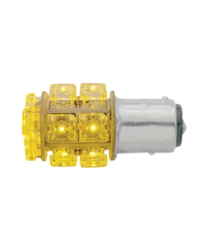 (CARD) 13 AMBER LED 360 DEGREE 1157 BULB - OFFSET PIN (CARD) 13 AMBER LED 360 DEGREE 1157 BULB - OFFSET PIN