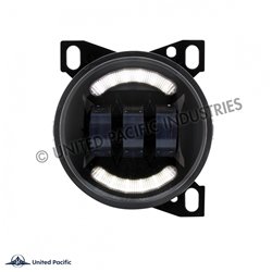 UP36606-18 LED Fog Light With LED Light Bar For Peterbilt 579 (2012-2021) & Kenworth T660 (2007-2017)-Black