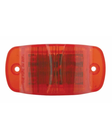 (BULK) 14 RED LED RECTANGULAR CLEARANCE/MARKER LIGHT W/ 90 LED - RED LENS