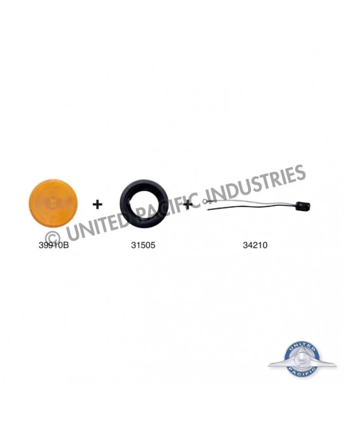 (BULK) 1 AMBER LED 2" CLEARANCE/MARKER LIGHT - AMBER KIT