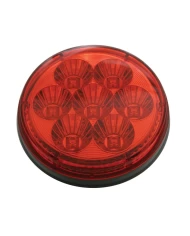 (CARD) 7 RED LED 4" S/T/T REFLECTOR LIGHT - RED LENS (CARD) 7 RED LED 4" S/T/T REFLECTOR LIGHT - RED LENS