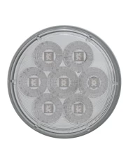 (CARD) 7 RED LED 4" S/T/T REFLECTOR LIGHT - CLEAR LENS (CARD) 7 RED LED 4" S/T/T REFLECTOR LIGHT - CLEAR LENS