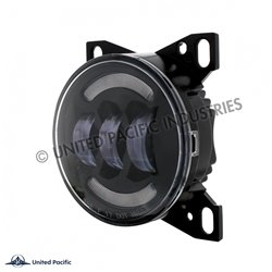 UP36606-18 LED Fog Light With LED Light Bar For Peterbilt 579 (2012-2021) & Kenworth T660 (2007-2017)-Black