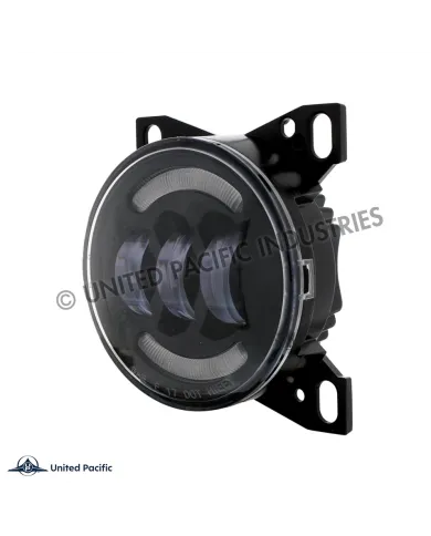 UP36606-18 LED Fog Light With LED Light Bar For Peterbilt 579 (2012-2021) & Kenworth T660 (2007-2017)-Black