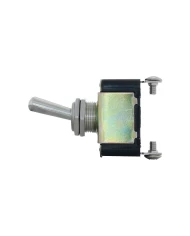 (BULK) 2 PIN, 10 AMP - 12 VOLTS D.C., ON - OFF METAL TOGGLE SWITCH W/ 2 SCREW TERMINALS (BULK) 2 PIN, 10 AMP - 12 VOLTS D.C., ON - OFF METAL TOGGLE SWITCH W/ 2 SCREW TERMINALS