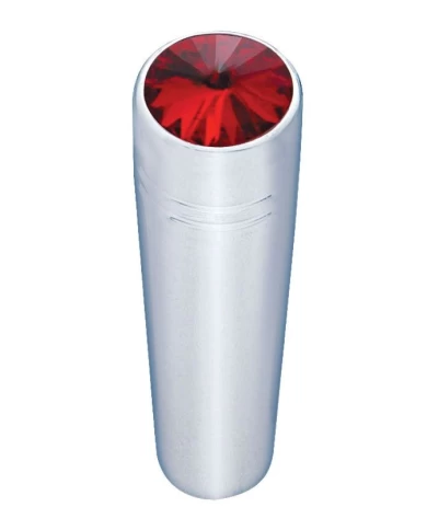 (CARD) CHROME PETERBILT SHORT TOGGLE SWITCH EXTENSION W/ DIAMOND - RED (CARD) CHROME PETERBILT SHORT TOGGLE SWITCH EXTENSION W/ DIAMOND - RED