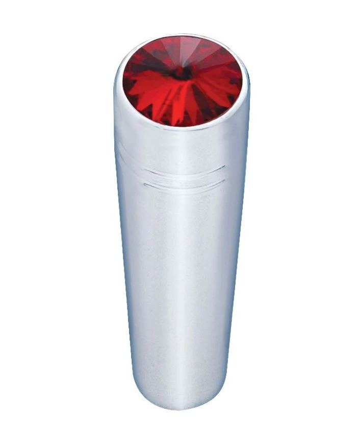 (CARD) CHROME PETERBILT SHORT TOGGLE SWITCH EXTENSION W/ DIAMOND - RED (CARD) CHROME PETERBILT SHORT TOGGLE SWITCH EXTENSION W/ DIAMOND - RED