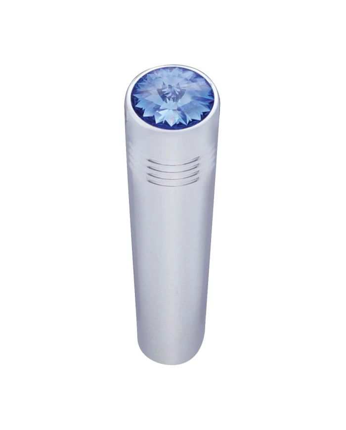 (CARD) CHROME PETERBILT LONG TOGGLE SWITCH EXTENSION W/ DIAMOND - BLUE (CARD) CHROME PETERBILT LONG TOGGLE SWITCH EXTENSION W/ DIAMOND - BLUE