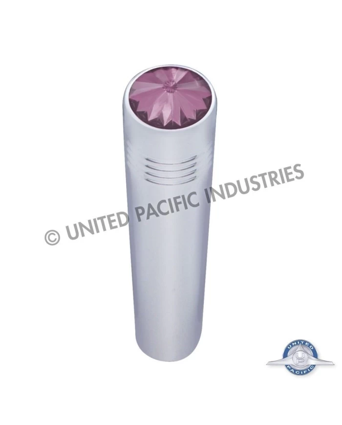 (2/CARD) CHROME PETERBILT LONG TOGGLE SWITCH EXTENSION W/ DIAMOND - PURPLE (2/CARD) CHROME PETERBILT LONG TOGGLE SWITCH EXTENSION W/ DIAMOND - PURPLE