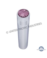 (2/CARD) CHROME PETERBILT LONG TOGGLE SWITCH EXTENSION W/ DIAMOND - PURPLE