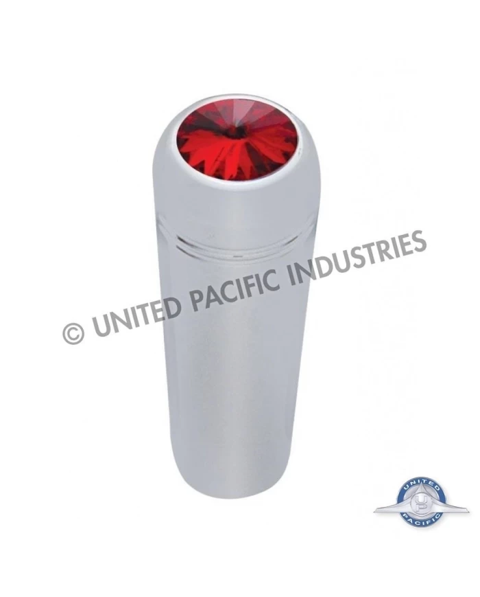 (2/CARD) CHROME KENWORTH SHORT TOGGLE SWITCH EXTENSION W/ DIAMOND - RED (2/CARD) CHROME KENWORTH SHORT TOGGLE SWITCH EXTENSION W/ DIAMOND - RED