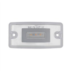 UP36633-11 LED Cab GloLight For Freightliner Century (1996-2011) And Columbia (2001-2017) - Amber LED/Clear Lens
