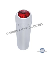 (2/CARD) CHROME KENWORTH LONG TOGGLE SWITCH EXTENSION W/ DIAMOND - RED (2/CARD) CHROME KENWORTH LONG TOGGLE SWITCH EXTENSION W/ DIAMOND - RED