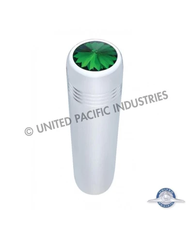 (2/CARD) CHROME KENWORTH LONG TOGGLE SWITCH EXTENSION W/ DIAMOND - GREEN (2/CARD) CHROME KENWORTH LONG TOGGLE SWITCH EXTENSION W/ DIAMOND - GREEN