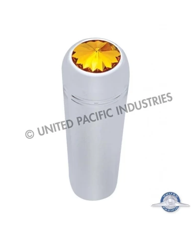 (2/CARD) CHROME KENWORTH SHORT TOGGLE SWITCH EXTENSION W/ DIAMOND - AMBER (2/CARD) CHROME KENWORTH SHORT TOGGLE SWITCH EXTENSION W/ DIAMOND - AMBER