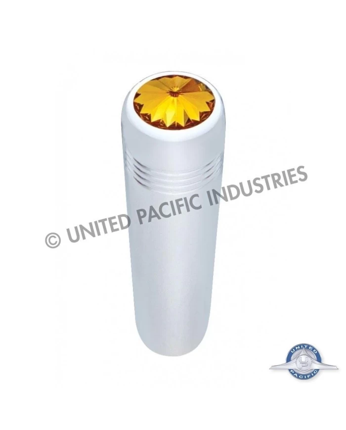 (2/CARD) CHROME KENWORTH LONG TOGGLE SWITCH EXTENSION W/ DIAMOND - AMBER (2/CARD) CHROME KENWORTH LONG TOGGLE SWITCH EXTENSION W/ DIAMOND - AMBER