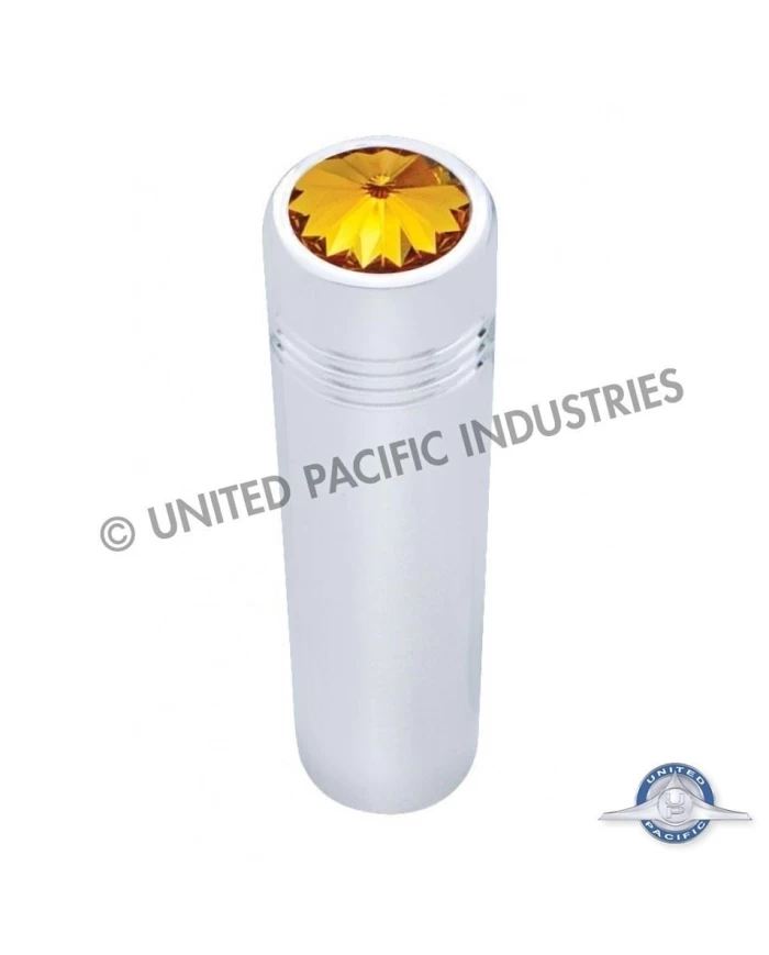 (CARD) CHROME FREIGHTLINER LONG TOGGLE SWITCH EXTENSION W/ DIAMOND - AMBER (CARD) CHROME FREIGHTLINER LONG TOGGLE SWITCH EXTENSION W/ DIAMOND - AMBER