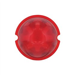 UP36659B-9 LED Dual Function GloLight Watermelon Cab/Auxiliary Light - Red LED/Red Lens (Bulk)