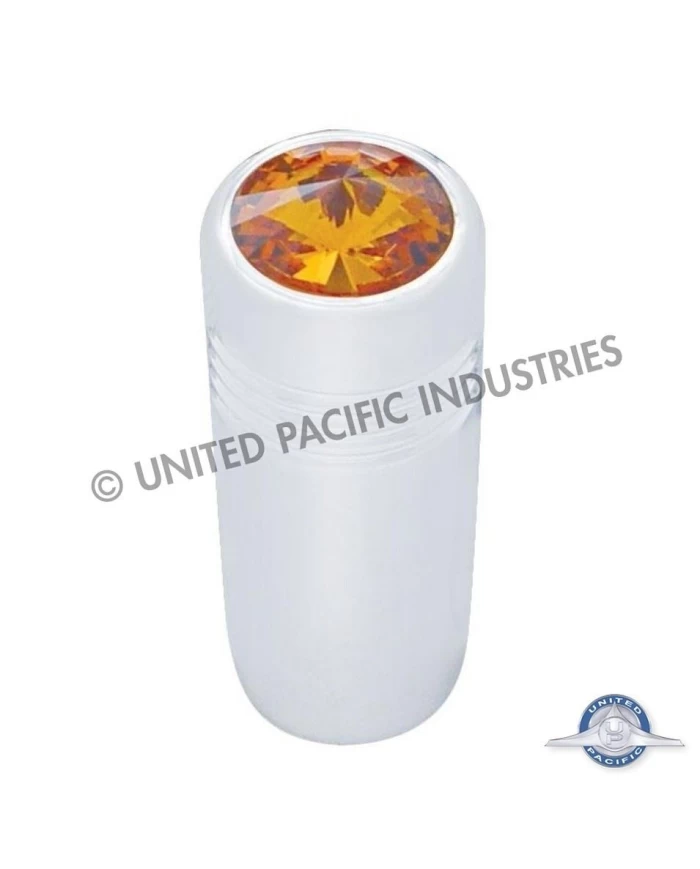 (CARD) SHORT FREIGHTLINER CHROME TOGGLE SWITCH EXTENSION W/ DIAMOND - AMBER (CARD) SHORT FREIGHTLINER CHROME TOGGLE SWITCH EXTENSION W/ DIAMOND - AMBER