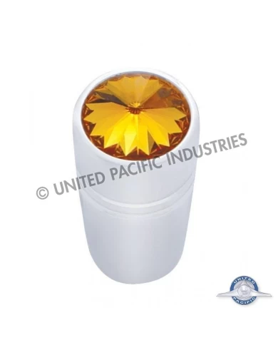 (3/CARD) CHROME PETERBILT MINI TOGGLE SWITCH EXTENSION W/ DIAMOND - AMBER (3/CARD) CHROME PETERBILT MINI TOGGLE SWITCH EXTENSION W/ DIAMOND - AMBER