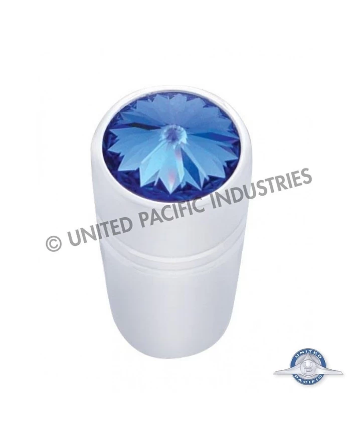 (3/CARD) CHROME PETERBILT MINI TOGGLE SWITCH EXTENSION W/ DIAMOND - BLUE (3/CARD) CHROME PETERBILT MINI TOGGLE SWITCH EXTENSION W/ DIAMOND - BLUE