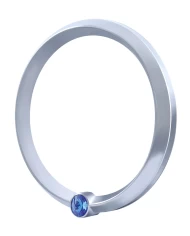 (CARD) FREIGHTLINER CENTURY CORONADO & COLUMBIA SPEED/TACHOMETER GAUGE COVER W/ DIAMOND - BLUE