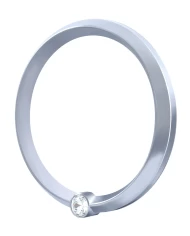 (CARD) FREIGHTLINER CENTURY CORONADO & COLUMBIA SPEED/TACHOMETER GAUGE COVER W/ DIAMOND - CLEAR