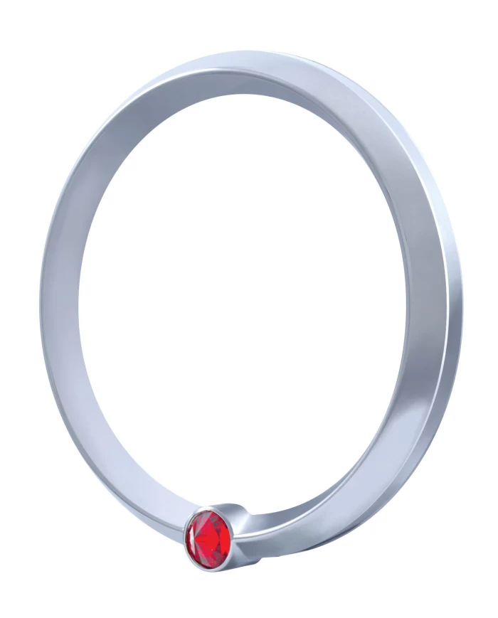 (CARD) FREIGHTLINER CENTURY CORONADO & COLUMBIA SPEED/TACHOMETER GAUGE COVER W/ DIAMOND - RED