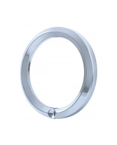(CARD) CHROME 2006+ PETERBILT SPEED/TACHOMETER GAUGE COVER - INDENTED (CARD) CHROME 2006+ PETERBILT SPEED/TACHOMETER GAUGE COVER - INDENTED