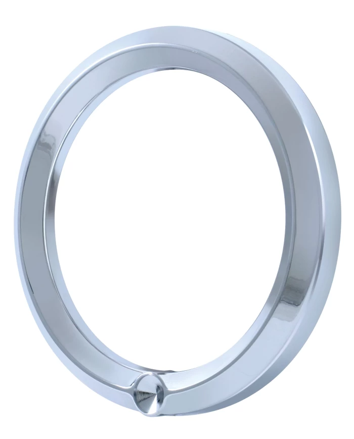 (BULK) CHROME 2006+ PETERBILT SPEED/TACHOMETER GAUGE COVER - INDENTED