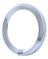 (BULK) CHROME 2006+ PETERBILT SPEED/TACHOMETER GAUGE COVER - INDENTED