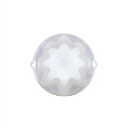 UP36663-9 LED Dual Function GloLight Watermelon Grakon 1000 Style Cab Light - Amber LED/Clear Lens