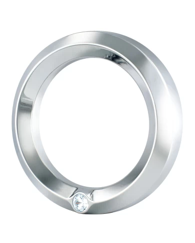 (CARD) CHROME KENWORTH SPEED/TACHOMETER GAUGE COVER W/ DIAMOND - CLEAR (CARD) CHROME KENWORTH SPEED/TACHOMETER GAUGE COVER W/ DIAMOND - CLEAR