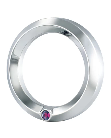 (CARD) CHROME KENWORTH SPEED/TACHOMETER GAUGE COVER W/ DIAMOND - PURPLE (CARD) CHROME KENWORTH SPEED/TACHOMETER GAUGE COVER W/ DIAMOND - PURPLE
