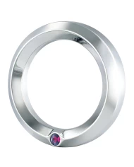 (CARD) CHROME KENWORTH SPEED/TACHOMETER GAUGE COVER W/ DIAMOND - PURPLE