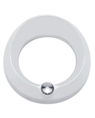 (CARD) CHROME PETERBILT SPEED/TACHOMETER GAUGE COVER W/ VISOR & DIAMOND - CLEAR (CARD) CHROME PETERBILT SPEED/TACHOMETER GAUGE COVER W/ VISOR & DIAMOND - CLEAR