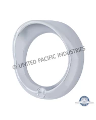 (BULK) CHROME 2006+ PETERBILT SMALL GAUGE COVER W/ VISOR - INDENTED (BULK) CHROME 2006+ PETERBILT SMALL GAUGE COVER W/ VISOR - INDENTED
