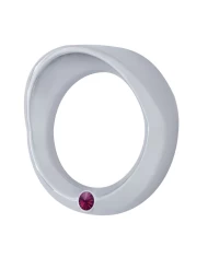 (CARD) CHROME 2006+ PETERBILT SMALL GAUGE COVER W/ VISOR & DIAMOND - PURPLE