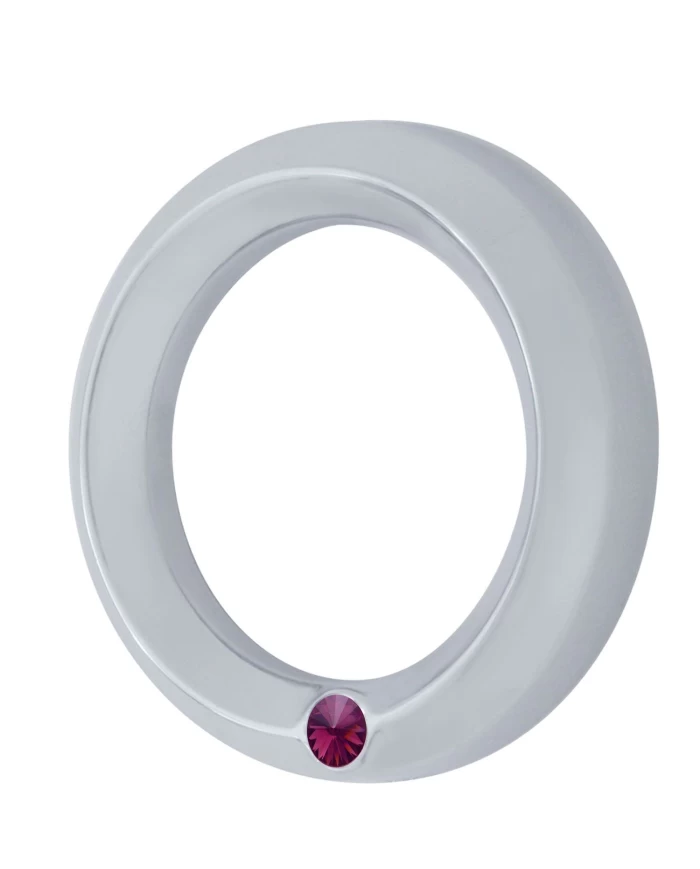 (CARD) CHROME 2006+ PETERBILT SMALL GAUGE COVER W/ DIAMOND - PURPLE