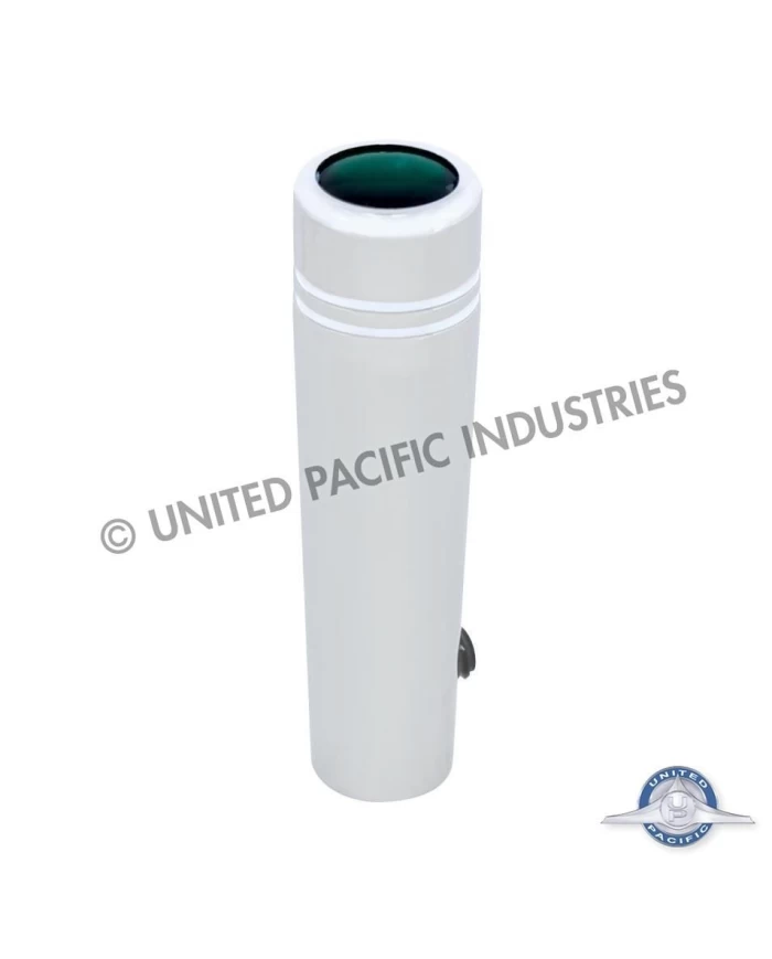 (2/CARD) CHROME PETERBILT SHORT TOGGLE SWITCH EXTENSION W/ GLOSSY STICKER - GREEN (2/CARD) CHROME PETERBILT SHORT TOGGLE SWITCH EXTENSION W/ GLOSSY STICKER - GREEN