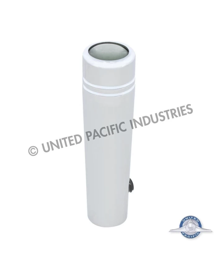 (2/CARD) CHROME PETERBILT SHORT TOGGLE SWITCH EXTENSION W/ GLOSSY STICKER - SILVER