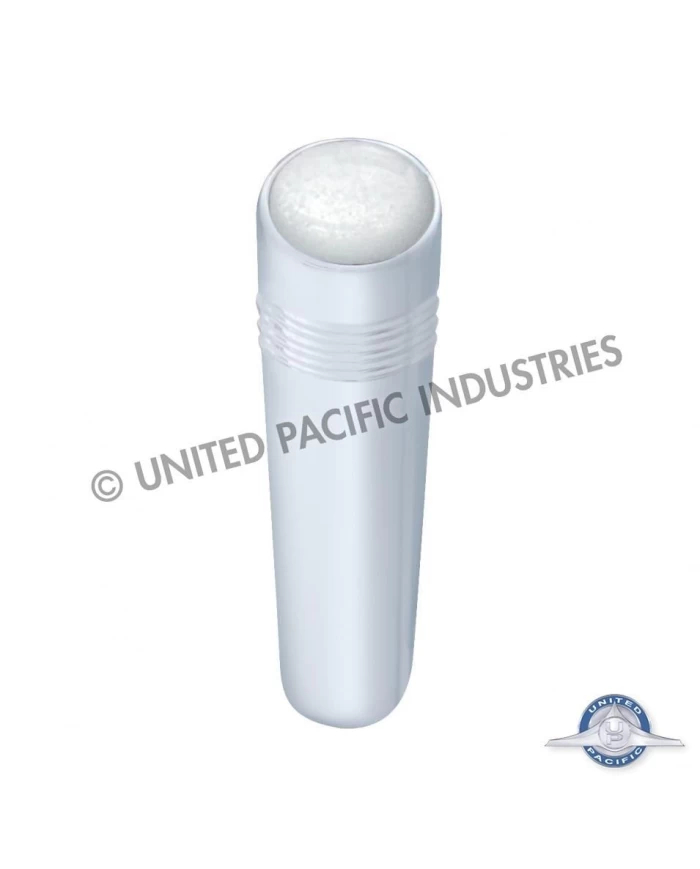 (CARD) CHROME PETERBILT LONG TOGGLE SWITCH EXTENSION W/ GLOSSY STICKER - SILVER