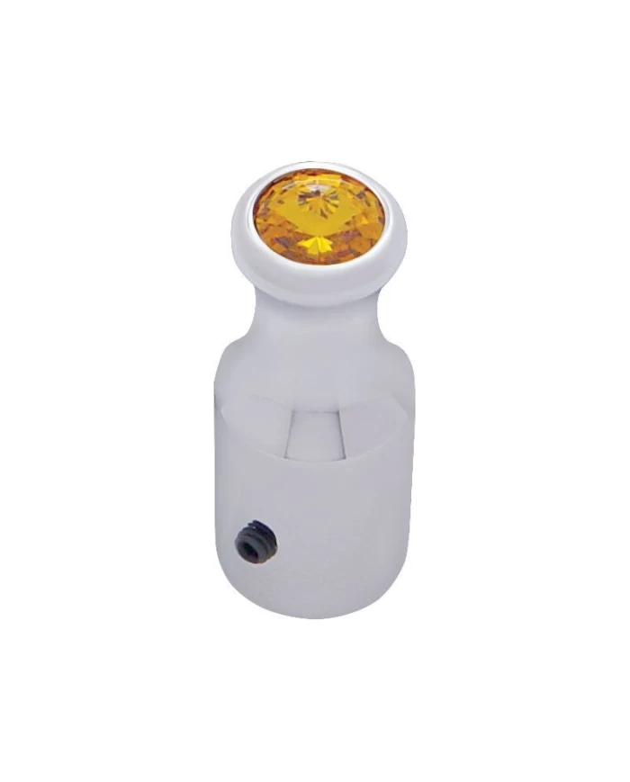 (BULK) CHROME INTERNATIONAL TOGGLE SWITCH EXTENSION W/DIAMOND - AMBER (BULK) CHROME INTERNATIONAL TOGGLE SWITCH EXTENSION W/DIAMOND - AMBER