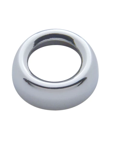 (6/CARD) CHROME PETERBILT SWITCH NUT COVER (6/CARD) CHROME PETERBILT SWITCH NUT COVER