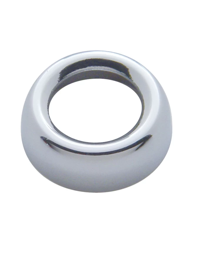 (6/CARD) CHROME PETERBILT SWITCH NUT COVER (6/CARD) CHROME PETERBILT SWITCH NUT COVER